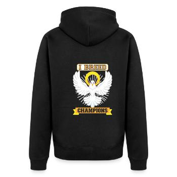 Pigeon Pigeon Racing Pigeon Racer Pigeon Keeper - Unisex Premium Organic Zip Hoodie - black - Back - Nico (187cm)