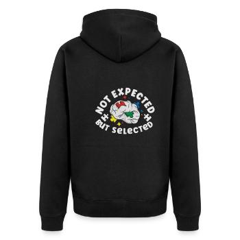 Autism Awareness Autism Disease Autistic Gift - Unisex Premium Bio Zip Hoodie - Schwarz - Hinten - Nico (187cm)