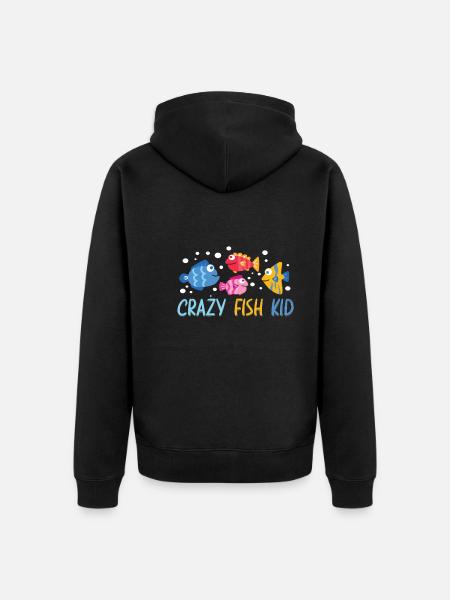 Aquaristik Aquarium Keeper Fishkeeper - Unisex Premium Organic Zip Hoodie - black