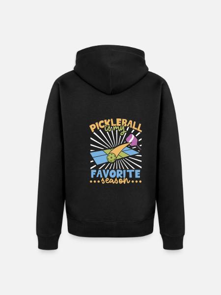 Pickleball Player Pickleball Paddle Pickleball - Unisex Premium Organic Zip Hoodie - black