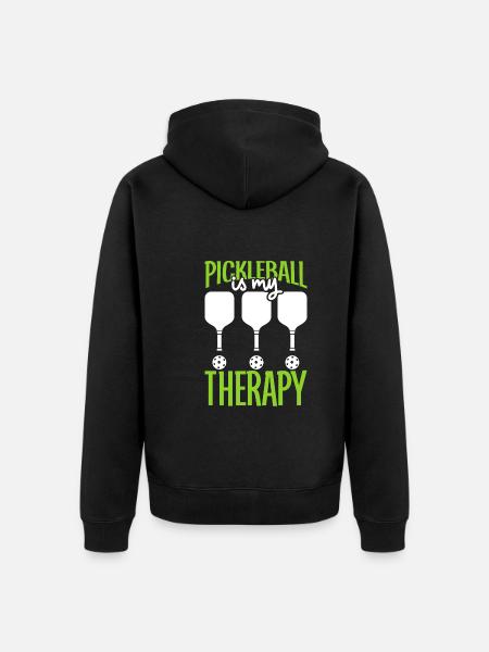 Pickleball Player Pickleball Paddle Pickleball - Unisex Premium Organic Zip Hoodie - black