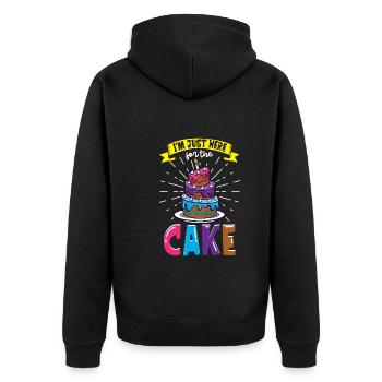 Baker Baking Cupcake Bread Cookies Kitchen Cooking - Unisex Premium Organic Zip Hoodie - black - Back - Nico (187cm)