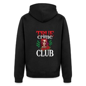 True Crime Murder Spy Crime Intérêt Idée cadeau - Veste à capuche bio Premium Unisexe - noir - Dos - Nico (187cm)