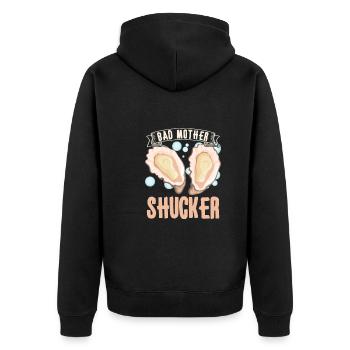 Oyster Lovers Drôle d’huître Oyster Shucker - Veste à capuche bio Premium Unisexe - noir - Dos - Nico (187cm)