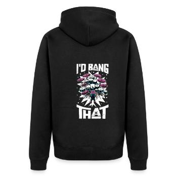 Drummer Drums Music Drum Set Drumming - Unisex Premium Organic Zip Hoodie - black - Back - Nico (187cm)
