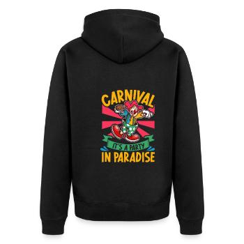 Circus Arts Circus Artists Event Staff - Unisex Premium Organic Zip Hoodie - black - Back - Nico (187cm)