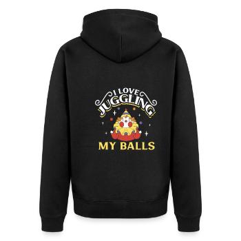Circus Arts Circus Artists Event Staff - Unisex Premium Organic Zip Hoodie - black - Back - Nico (187cm)