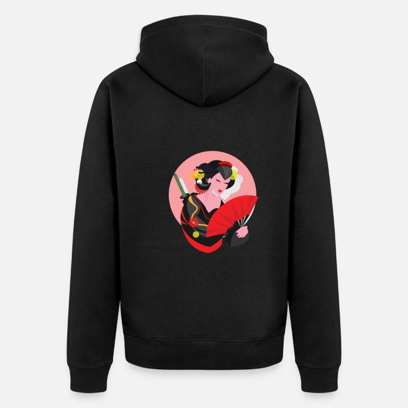 Theaterlehrer Schauspiellehrer - Unisex Premium Bio Zip Hoodie - Schwarz