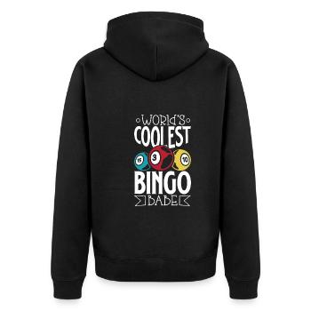 Jeu de cartes de bingo Grand-mère Joueur de bingo Cartes de bingo - Veste à capuche bio Premium Unisexe - noir - Dos - Nico (187cm)