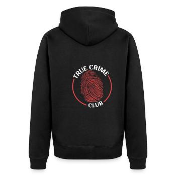 True Crime Murder Spy Crime Intérêt Idée cadeau - Veste à capuche bio Premium Unisexe - noir - Dos - Nico (187cm)