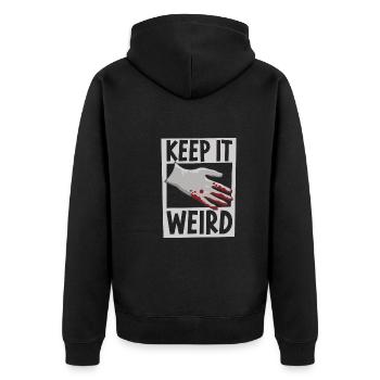 True Crime Murder Spy Crime Intérêt Idée cadeau - Veste à capuche bio Premium Unisexe - noir - Dos - Nico (187cm)
