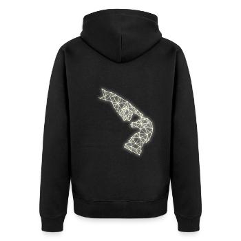 Art des échecs - Veste à capuche bio Premium Unisexe - noir - Dos - Nico (187cm)