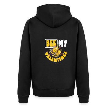Honey bee beekeeping beekeeper honey bee apiary - Unisex Premium Organic Zip Hoodie - black - Back - Nico (187cm)