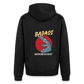 Microbiologiste Microbiologie Microbiologie Staph Biologie - Veste à capuche bio Premium Unisexe - noir - Dos - Nico (187cm)