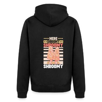 Morels Mushroom Picker Mushroom Farmer Mushroom - Veste à capuche bio Premium Unisexe - noir - Dos - Nico (187cm)