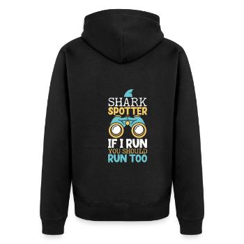 Shark Ocean Predator Plongée sous-marine - Veste à capuche bio Premium Unisexe - noir - Dos - Nico (187cm)