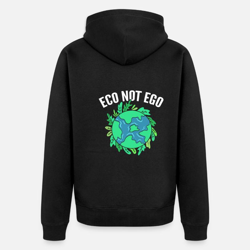 Eco Pas Ego Ecologiste - Veste à capuche bio Premium Unisexe - noir