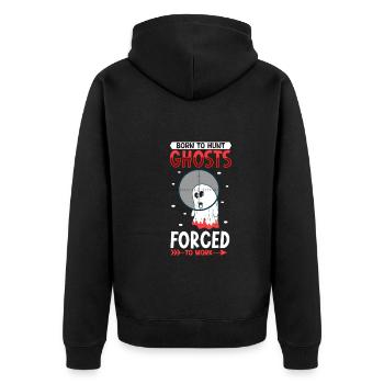 Recherche paranormale Halloween Ghost Hunter - Veste à capuche bio Premium Unisexe - noir - Dos - Nico (187cm)