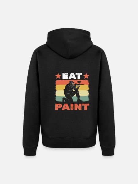 Paintball Paintball Player - Unisex Premium Organic Zip Hoodie - black