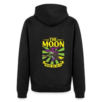 Sorcière Occulte Gothique Sombre Satanique Impie - Veste à capuche bio Premium Unisexe - noir - Dos - Nico (187cm)