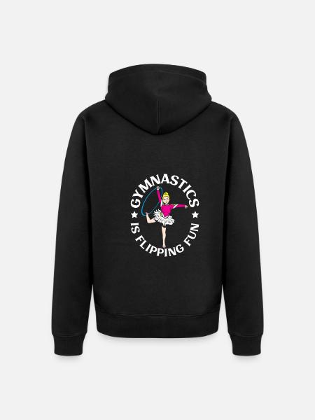 Gymnastique Gymnaste Fille Tumbler Tumbler - Veste à capuche bio Premium Unisexe - noir