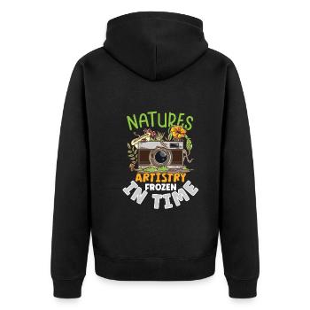 Photography Photography Photographer Camera Image - Unisex Premium Organic Zip Hoodie - black - Back - Nico (187cm)