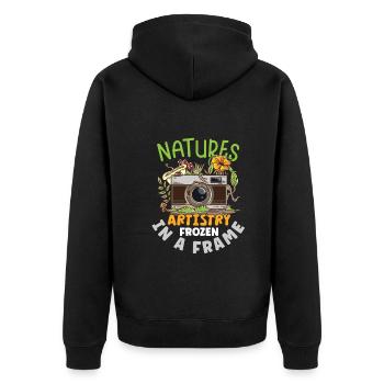 Photography Photography Photographer Camera Image - Unisex Premium Organic Zip Hoodie - black - Back - Nico (187cm)