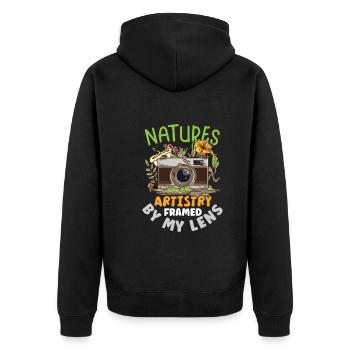 Photography Photography Photographer Camera Image - Unisex Premium Organic Zip Hoodie - black - Back - Nico (187cm)
