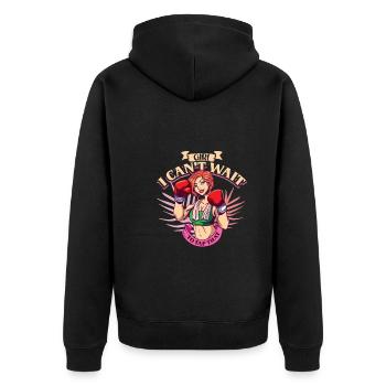 Boxe féminine Boxe féminine Boxeuse féminine - Veste à capuche bio Premium Unisexe - noir - Dos - Nico (187cm)