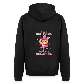 Ballet Ballerine Danse Danseuse Danse Ballet Cadeau - Veste à capuche bio Premium Unisexe - noir - Dos - Nico (187cm)