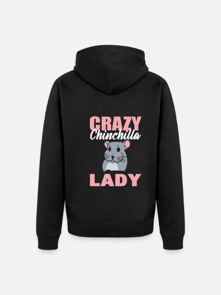 Chinchilla lover veterinary assistant - Unisex Premium Organic Zip Hoodie - black