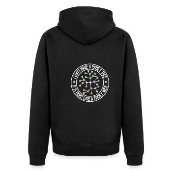 Arbre généalogique Historien de la famille Généalogie Généalogiste - Veste à capuche bio Premium Unisexe - noir - Dos - Nico (187cm)