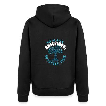 Arbre généalogique Historien de la famille Généalogie Généalogiste - Veste à capuche bio Premium Unisexe - noir - Dos - Nico (187cm)