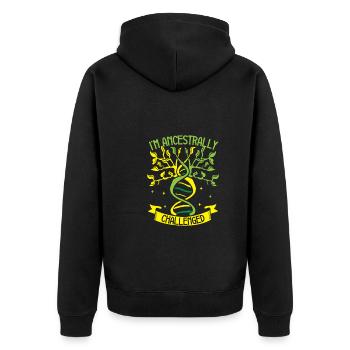 Arbre généalogique Historien de la famille Généalogie Généalogiste - Veste à capuche bio Premium Unisexe - noir - Dos - Nico (187cm)