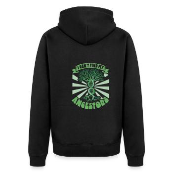 Arbre généalogique Historien de la famille Généalogie Généalogiste - Veste à capuche bio Premium Unisexe - noir - Dos - Nico (187cm)