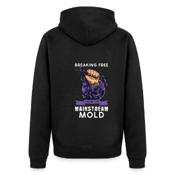 Théories du complot Théoricien du complot Franc-maçon - Veste à capuche bio Premium Unisexe - noir - Dos - Nico (187cm)