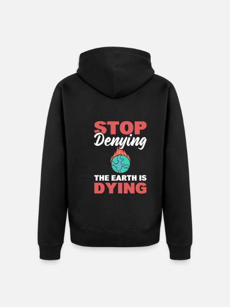 Protecting the Earth Ecologist - Unisex Premium Organic Zip Hoodie - black