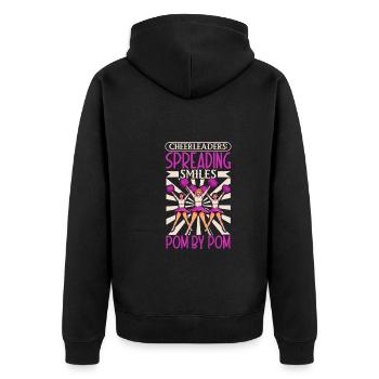 Tenue de pom-pom girl - Veste à capuche bio Premium Unisexe - noir - Dos - Nico (187cm)