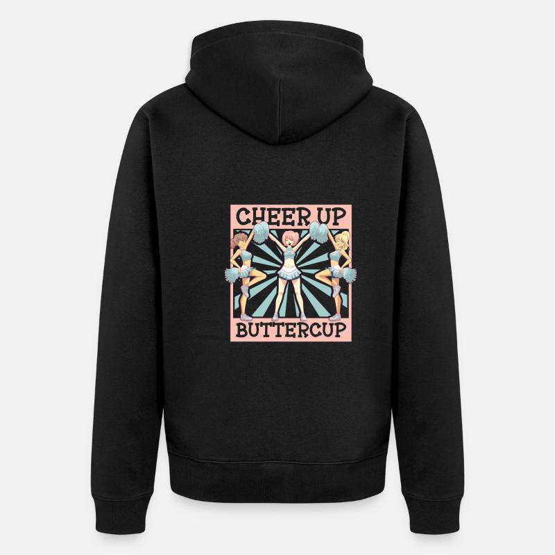 Tenue de pom-pom girl - Veste à capuche bio Premium Unisexe - noir