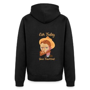 Artiste Peinture Peintre Art Peinture Professeur d’art - Veste à capuche bio Premium Unisexe - noir - Dos - Nico (187cm)