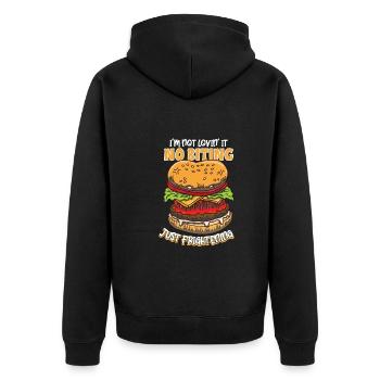 Horror Burgers Fast-Food Halloween Nourriture effrayante Monste - Veste à capuche bio Premium Unisexe - noir - Dos - Nico (187cm)