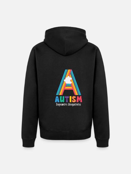 Autism Awareness Autism Disease - Unisex Premium Organic Zip Hoodie - black