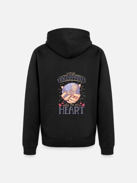 infant loss, miscarriage, consciousness, - Unisex Premium Organic Zip Hoodie - black