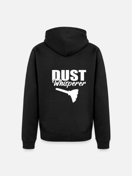 Dust Whisperer Dienstmädchen - Unisex Premium Bio Zip Hoodie - Schwarz