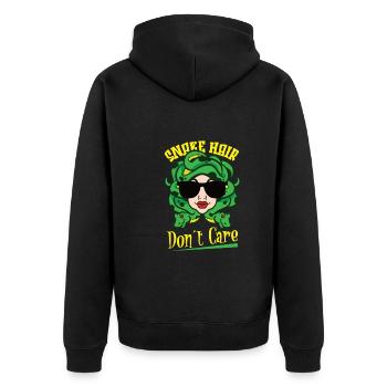 Méduse Mythologie grecque Créature mythique Gorgone - Veste à capuche bio Premium Unisexe - noir - Dos - Nico (187cm)