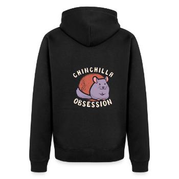 Chinchilla Propriétaire Chinchilla Enthusiast - Veste à capuche bio Premium Unisexe - noir - Dos - Nico (187cm)
