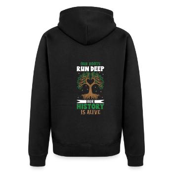 Arbre généalogique Historien de la famille Généalogie Généalogiste - Veste à capuche bio Premium Unisexe - noir - Dos - Nico (187cm)