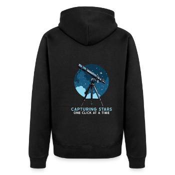 Astrophotographie Astronomy Space Camera - Veste à capuche bio Premium Unisexe - noir - Dos - Nico (187cm)