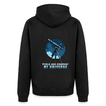 Astrophotographie Astronomy Space Camera - Veste à capuche bio Premium Unisexe - noir - Dos - Nico (187cm)