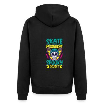 Horror Skateboarder Halloween Skateboard Cadeau - Veste à capuche bio Premium Unisexe - noir - Dos - Nico (187cm)